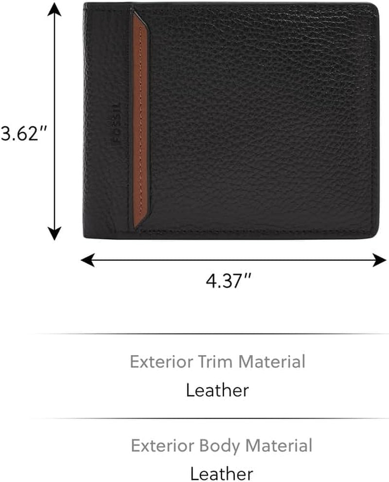 Fossil Huntington Bi-Fold plånbok för män Naty Shop herrplånbok