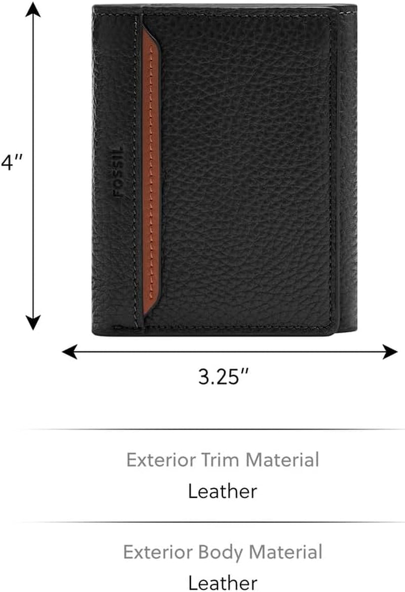 Fossil Huntington Tri-Fold plånbok för män Naty Shop herrplånbok