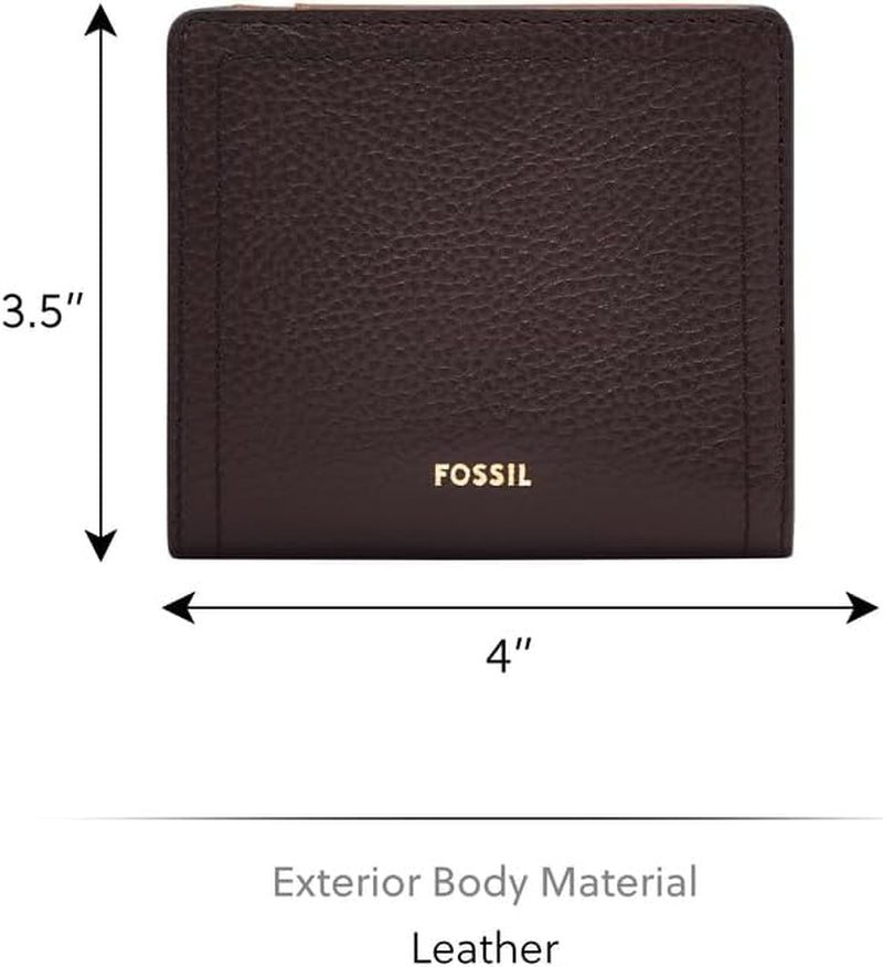 Fossil Logan Bi-Fold plånbok för kvinnor, brun Naty Shop damplånbok