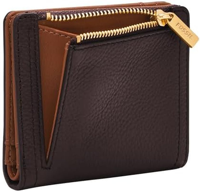 Fossil Logan Bi-Fold plånbok för kvinnor, brun Naty Shop damplånbok
