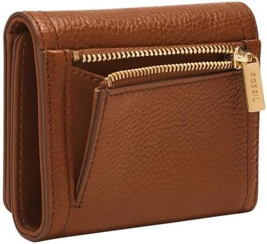 Fossil Logan Tri-Fold plånbok för kvinnor, brun Naty Shop damplånbok