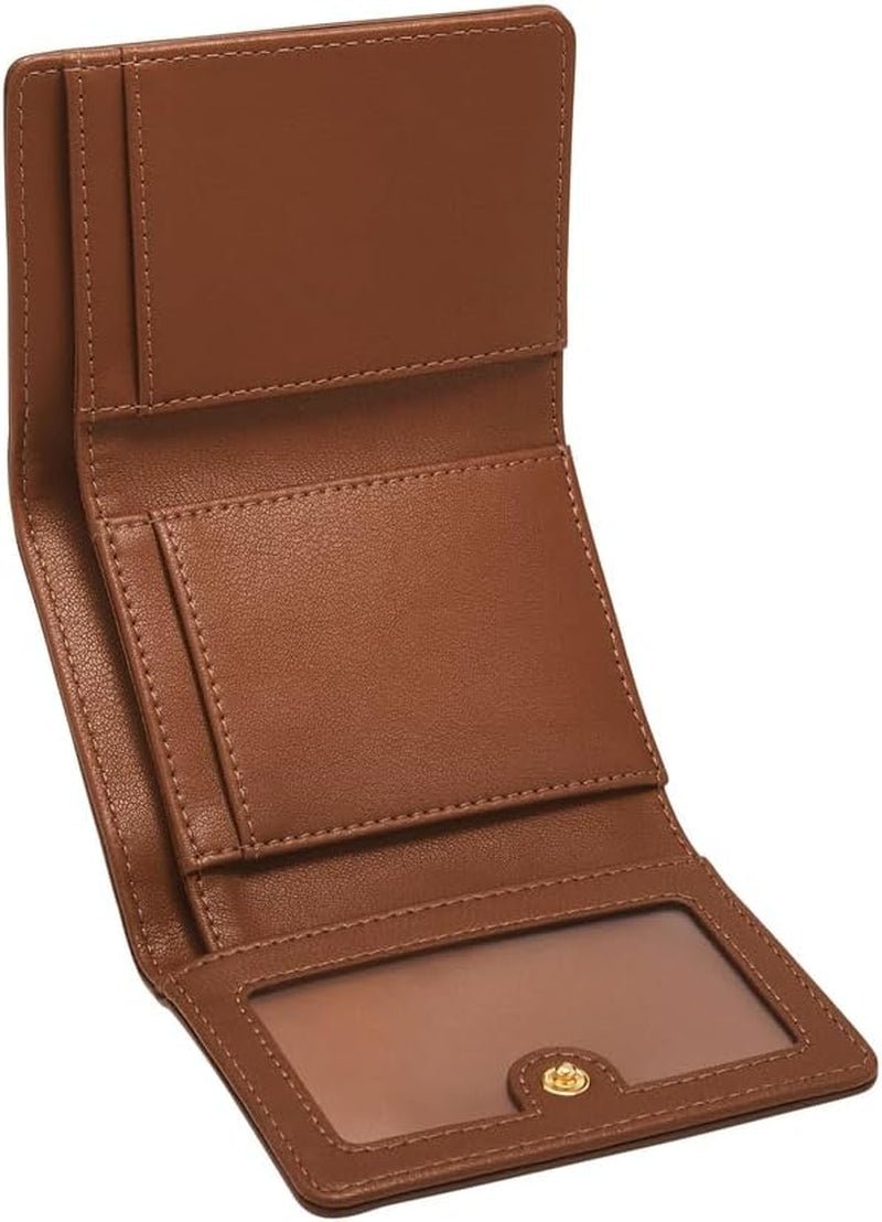 Fossil Logan Tri-Fold plånbok för kvinnor, brun Naty Shop damplånbok
