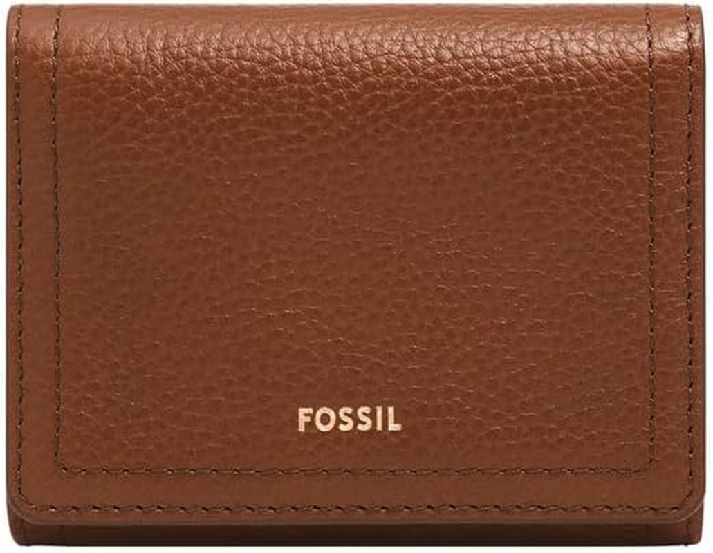 Fossil Logan Tri-Fold plånbok för kvinnor, brun Naty Shop Damplånbok Standardtitel