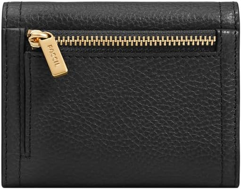 Fossil Logan Tri-Fold Plånbok för kvinnor, Svart Naty Shop Damplånbok