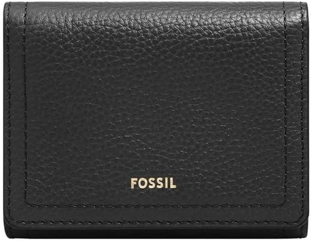 Fossil Logan Tri-Fold plånbok för kvinnor, Black Naty Shop Damplånbok Standardtitel