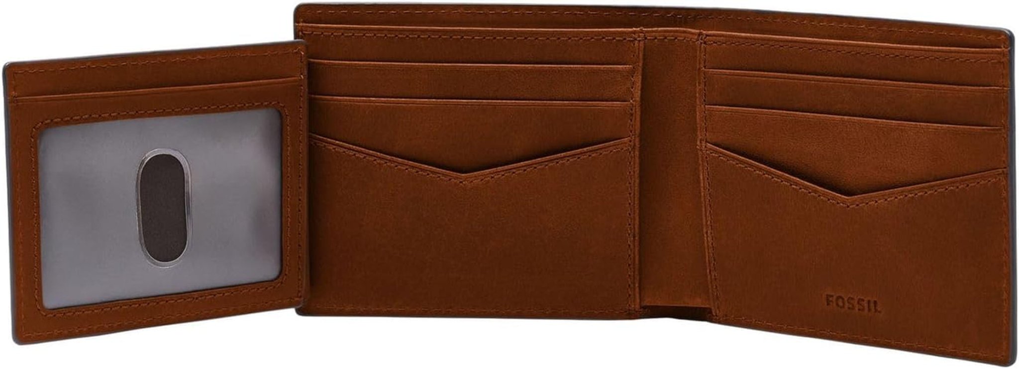 Fossil Everett-plånbok för män, Mediumbrunt Bifold-läder 11,5 cm L x 2,5 cm B x 8,9 cm H ML4397210 Herrplånbok Naty Shop