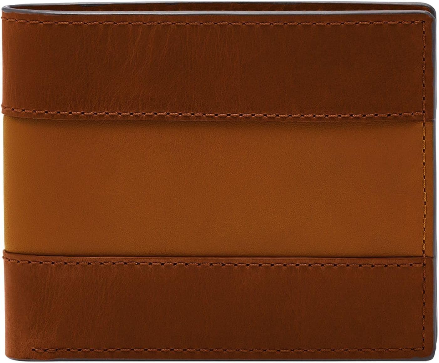 Fossil Everett-plånbok för män, Mediumbrunt Bifold-läder 11,5 cm L x 2,5 cm B x 8,9 cm H ML4397210 Naty Shop Herrplånbok Standardtitel