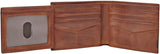 Fossil Quinn-plånbok för män - 100 % brunt dubbelsidigt läder 11,5 cm L x 2 cm B x 9 cm H ML3644200 Plånbok för män Naty Shop
