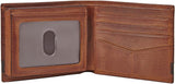 Fossil Quinn-plånbok för män - 100 % brunt dubbelsidigt läder 11,5 cm L x 2 cm B x 9 cm H ML3644200 Plånbok för män Naty Shop