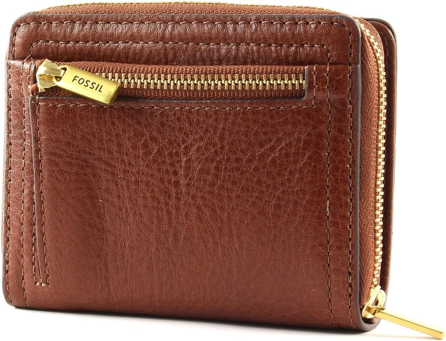 Fossil kvinnlig Logan multifunktionell brun läderplånbok 11,1 cm L x 2,5 cm B x 8,9 cm H SL7923200 Damplånbok Naty Shop