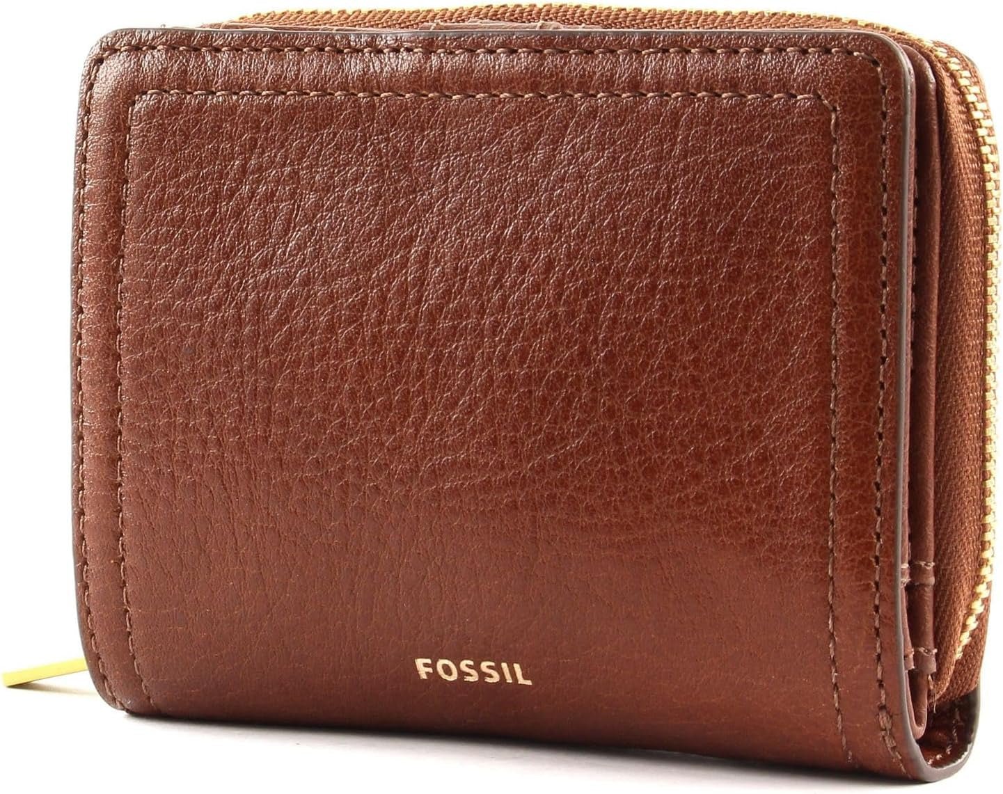 Fossil kvinnlig Logan multifunktionell brun läderplånbok 11,1 cm L x 2,5 cm B x 8,9 cm H SL7923200 Naty Shop Damplånbok Standardtitel