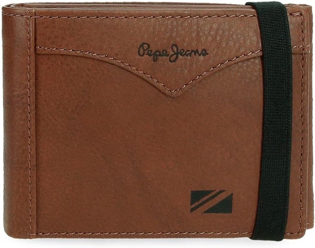 Pepe Jeans jacka plånbok med elastiskt band, one size Herrplånbok Naty Shop Brown