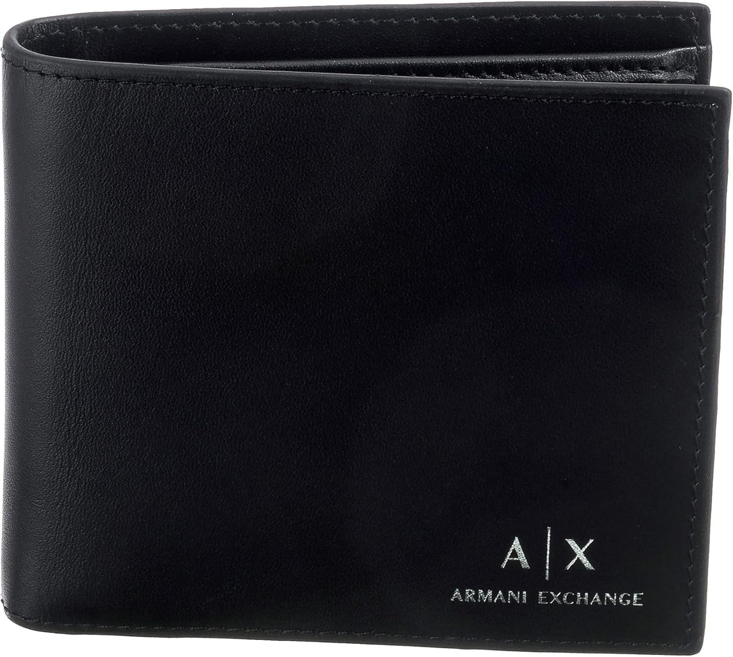 Armani Exchange Essential Vanlig plånbok för män med logotryck Svart Naty Shop Herrplånbok Standardtitel
