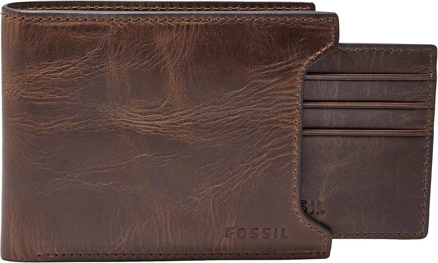 Fossil herrplånbok Naty Shop Derrick herrplånbok Mörkbrun