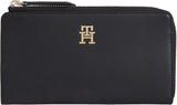 Plånbok för kvinnor Tommy Hilfiger Slim Large, svart (svart), Onesize Damplånbok Naty Shop Standardtitel