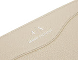 Dam Essential Wave Pisco Silvertryckt logotyp Tri-Fold Plånbok Armani Exchange Damplånbok Naty Shop