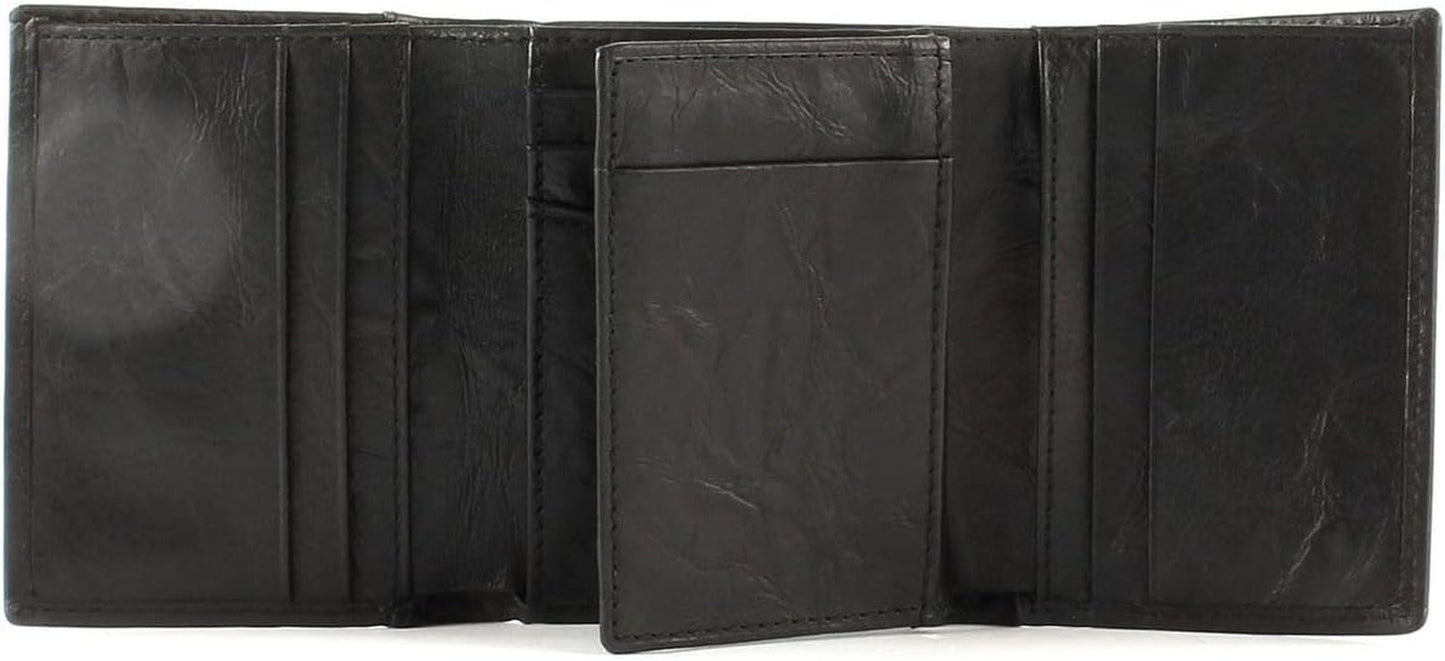 Fossil mäns Neel Läder Trifold-plånbok 8,255 cm L x 1,905 cm B x 10,16 cm H Herrplånbok Naty Shop