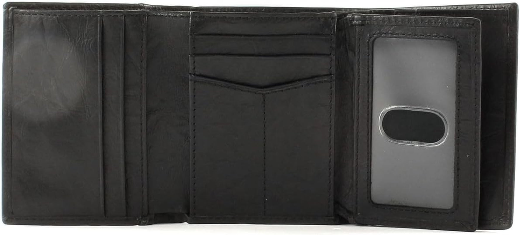 Fossil mäns Neel Läder Trifold-plånbok 8,255 cm L x 1,905 cm B x 10,16 cm H Herrplånbok Naty Shop