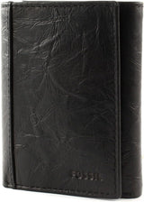 Fossil mäns Neel Läder Trifold-plånbok 8,255 cm L x 1,905 cm B x 10,16 cm H Herrplånbok Naty Shop Svart
