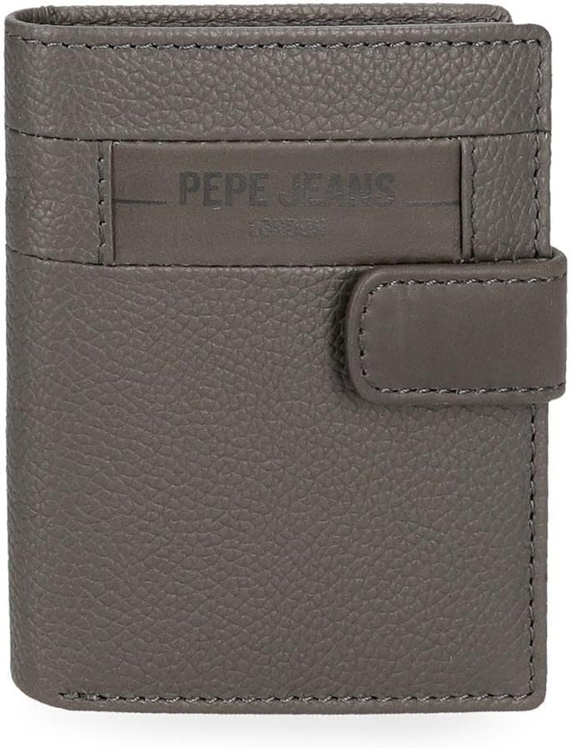 Pepe Jeans Krysslåda Svart Brun Blå Grå Kohud Plånböcker & plånböcker Herrplånbok Naty Shop Grå Klickplånbok