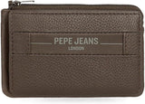 Pepe Jeans Checkbox Kohud Plånböcker & plånböcker Svart Brun Blå Grå Herrplånbok Naty Shop Brun korthållare