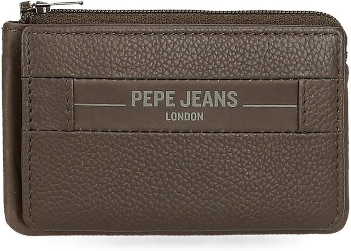 Pepe Jeans Checkbox Kohud Plånböcker & plånböcker Svart Brun Blå Grå Herrplånbok Naty Shop Brun korthållare