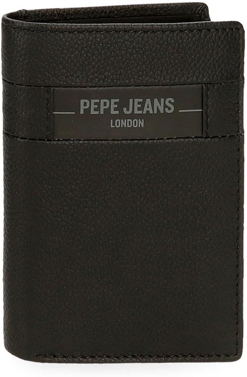 Pepe Jeans Krysslåda Svart Brun Blå Grå Kohud Plånböcker & plånböcker Herrplånbok Naty Shop Svart Vertikal plånbok