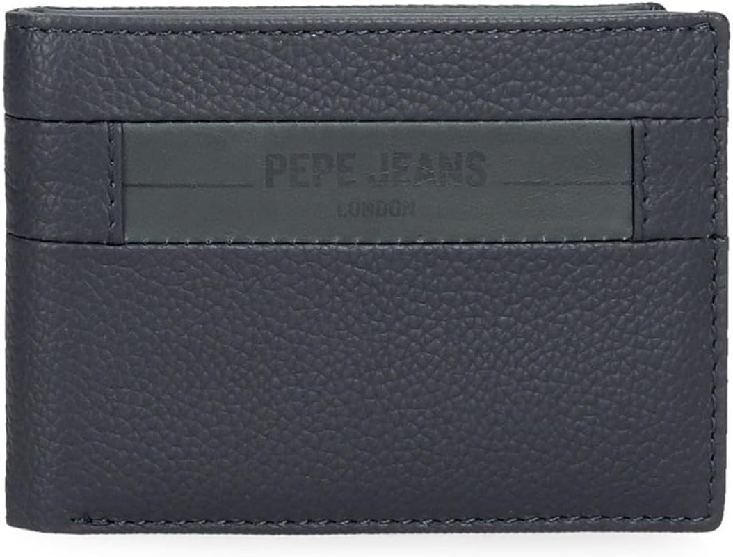 Pepe Jeans Checkbox Kohud Plånböcker & plånböcker Svart Brun Blå Grå Herrplånbok Naty Shop Blå Checkbox-plånbok