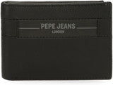 Pepe Jeans Checkbox Svart Brun Blå Grå Kohud Plånböcker & plånböcker Herrplånbok Naty Shop Svart Checkbox-plånbok