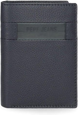 Pepe Jeans Checkbox Kohud Plånböcker & plånböcker Svart Brun Blå Grå Herrplånbok Naty Shop Blå Vertikal plånbok