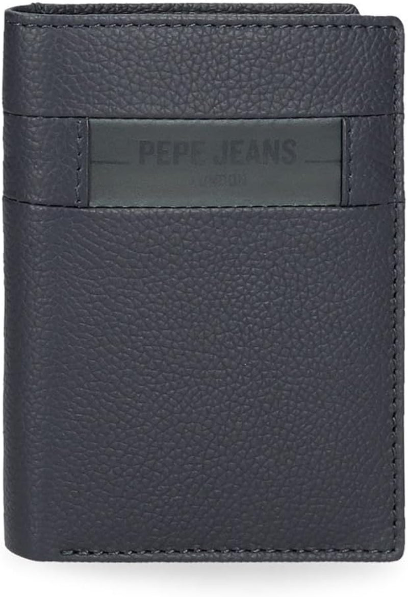 Pepe Jeans Checkbox Kohud Plånböcker & plånböcker Svart Brun Blå Grå Herrplånbok Naty Shop Blå Vertikal plånbok