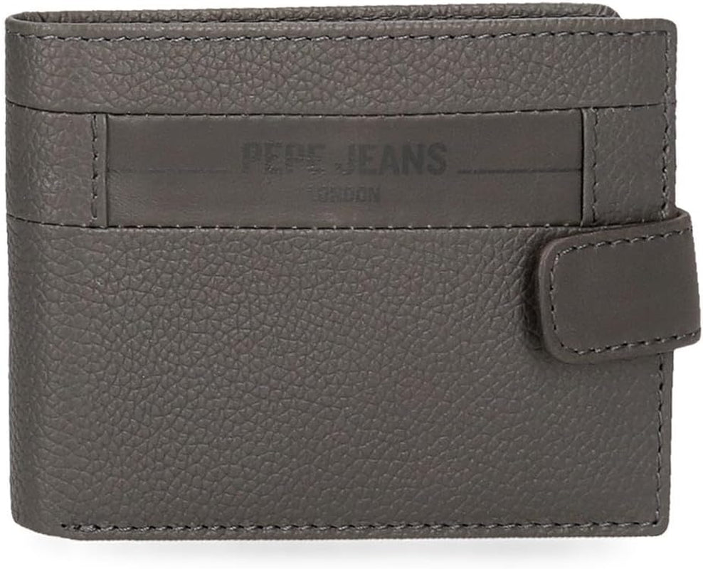 Pepe Jeans Krysslåda Svart Brun Blå Grå Kohud Plånböcker & plånböcker Herrplånbok Naty Shop Grå Horisontell plånbok
