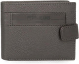 Pepe Jeans Krysslåda Svart Brun Blå Grå Kohud Plånböcker & plånböcker Herrplånbok Naty Shop Grå Horisontell plånbok