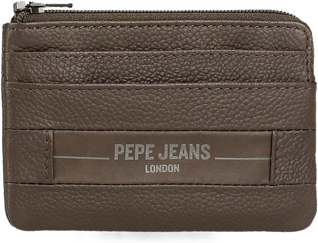 Pepe Jeans Checkbox Kohud Plånböcker & plånböcker Svart Brun Blå Grå Herrplånbok Naty Shop Brun Plånbok