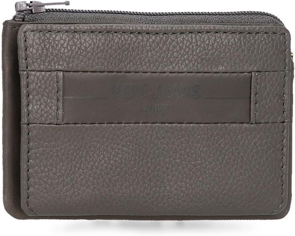 Pepe Jeans Krysslåda Svart Brun Blå Grå Kohud Plånböcker & väskor Herrplånbok Naty Shop Grå korthållare