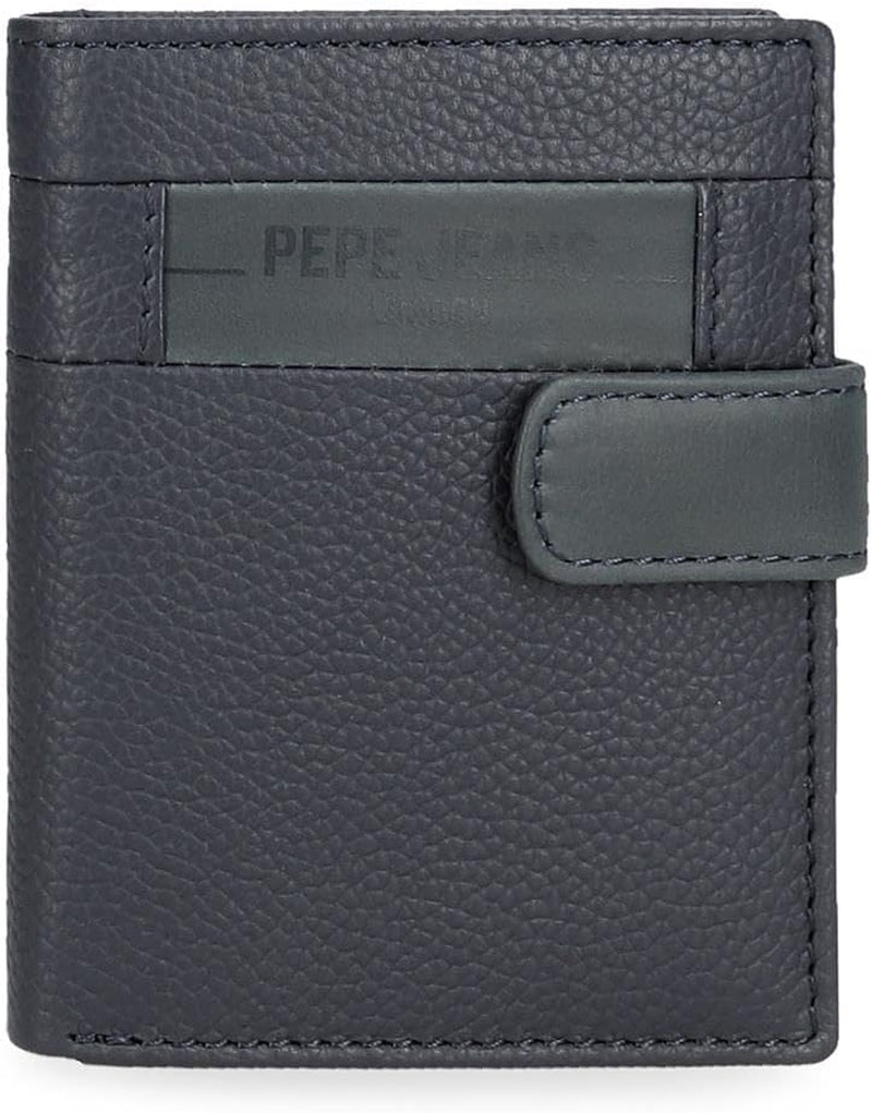 Pepe Jeans Checkbox Kohud Plånböcker & plånböcker Svart Brun Blå Grå Herrplånbok Naty Shop Blå Klickplånbok
