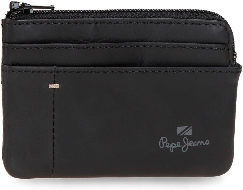 Pepe Jeans Staple Cowhide Plånböcker och plånböcker, Svart, Brun, Marinblå, Olika storlekar Naty Shop Herrplånbok Svart Plånbok
