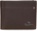 Pepe Jeans Staple Cowhide Plånböcker och plånböcker, Svart, Brun, Marinblå, Olika storlekar Herrplånbok Naty Shop Brun Staple Wallet