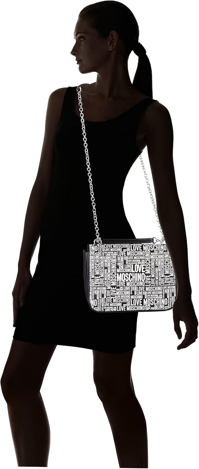 Love Moschino Axelväska Dam Pre-Collection Höst-vinter 2021 Svarta Väskor Dam Naty Shop