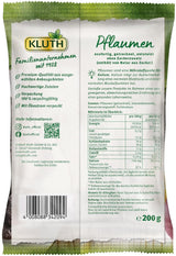 Plommon med stenar 200g - Aromatiskt, fruktigt och naturligt sött - Veganskt, osvavelfritt, utan stenar och utan tillsatt socker - Nutri-Score A (1 x 200g) Dehydrerade produkter Naty Shop