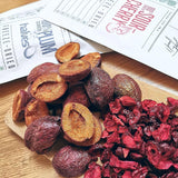 Frystorkade plommon Frystorkade plommon 100% naturliga | Inget tillsatt socker Hälsosamt frystorkat godis | Frystorkade plommon Frystorkade frukter Frystorkade frukter ZingyZoo Dehydrerade produkter Min butik