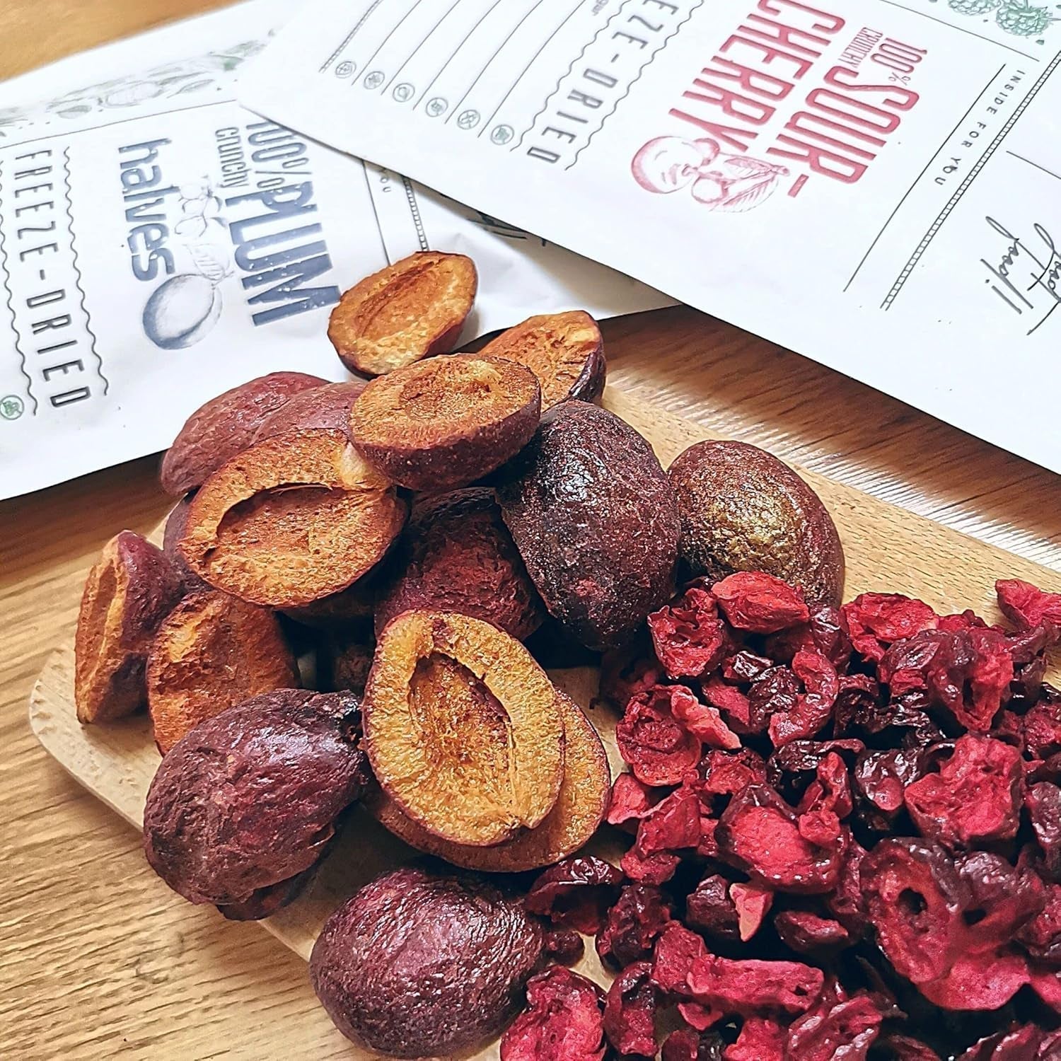 Frystorkade plommon Frystorkade plommon 100% naturliga | Inget tillsatt socker Hälsosamt frystorkat godis | Frystorkade plommon Frystorkade frukter Frystorkade frukter ZingyZoo Dehydrerade produkter Min butik
