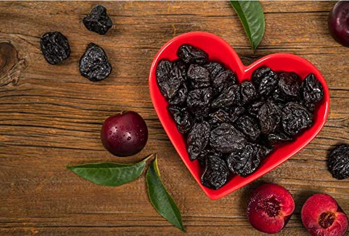 Katrinplommon 1 kg | Stenfria plommon från Agen | Mör, mjuk, smakrik och saftig | Hel, stor, osötad torkad frukt | Rik på fibrer och naturliga antioxidanter. Dehydrerade produkter Naty Shop Standardtitel