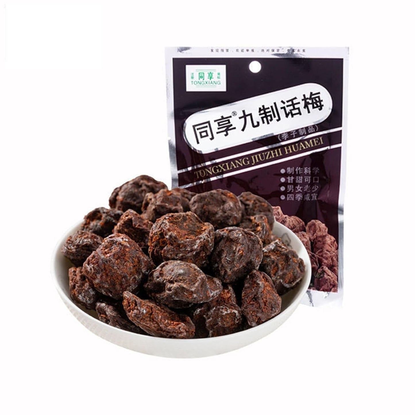 Salta söta asiatiska katrinplommon spruckna plommonkonserver 2 påsar Traditionell kinesisk fruktgodis è¯æ¢... (4,23 oz per påse) Naty Shop Dehydrerade produkter Standardtitel