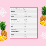 Frystorkat ananaspulver 100g - Frystorkat fruktpulver - Frystorkat ananaspulver för smoothies, yoghurt och bakning - 100% naturligt ananaspulver utan tillsatser Dehydrerade produkter Naty Shop