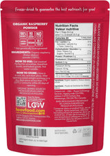 Ekologiskt hallonpulver 100 % hela hallon Frystorkat hallonpulver 171 g från Europa 24 dagars förråd utan tillsatt socker Naty Shop torkade produkter