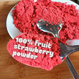 Frystorkad fruktpulver Jordgubbspulver | Frystorkat jordgubbspulver Jordgubbspulver | Jordgubbspulver Smoothie Jordgubbspudding Torkad frukt (100g) Torkade produkter Naty Shop