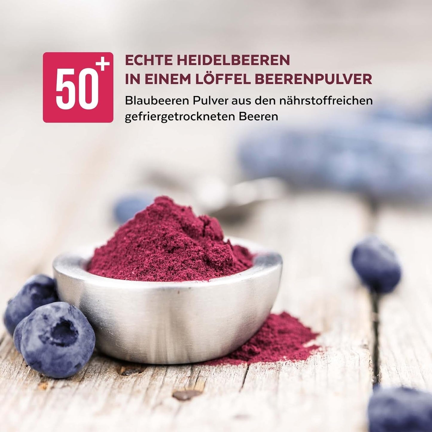 Ekologiskt vilda blåbärspulver, frystorkade hela blåbär, 100 % rå matkvalitet, rik på antioxidanter och vitamin C, utan tillsatt socker, skördad i norra Europa Torkade produkter Naty Shop