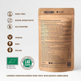 Ekologiskt vilda blåbärspulver, frystorkade hela blåbär, 100 % rå matkvalitet, rik på antioxidanter och vitamin C, utan tillsatt socker, skördad i norra Europa Torkade produkter Naty Shop