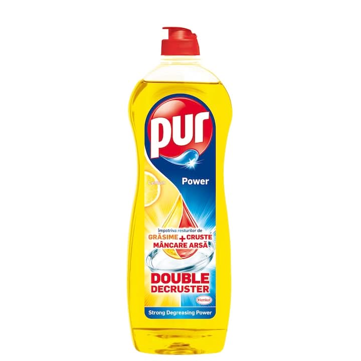 Diskmedel Pur Duo Power Lemon, 0,9 l Detergenti Naty Shop